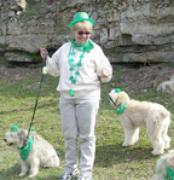 Barb P. with Scruffy and Casey