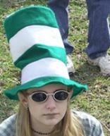 Kim - who really got into the spirit with the hat and leprechaun ears.